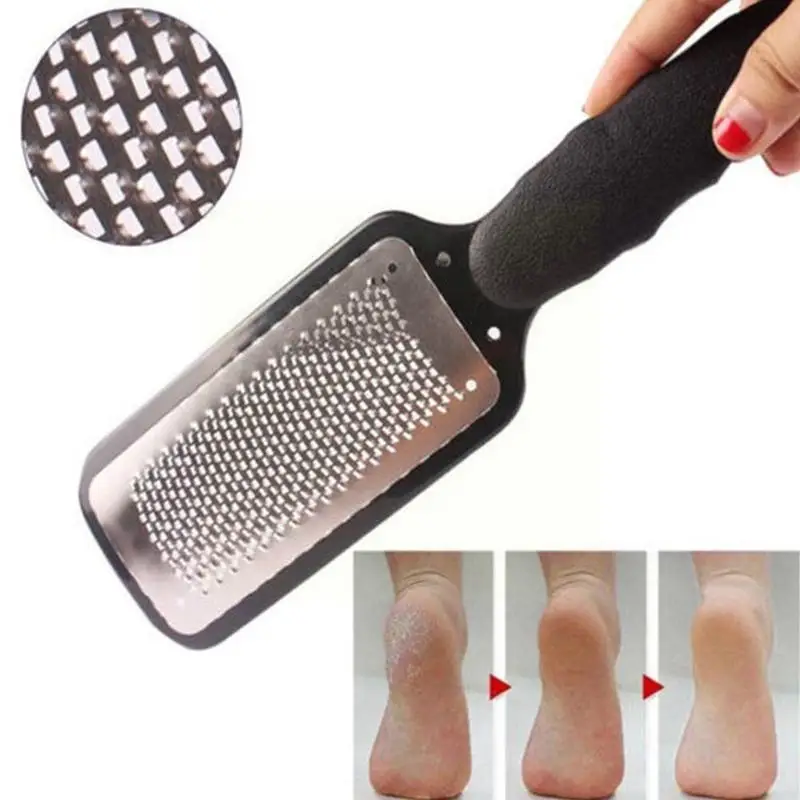 Preto Removedor Hard Dead Skin Scrubber Ralador Para Pés Calcanhar Rasp Arquivo Pé Pedicure Calo Pé Scrub Manicure Ferramentas Q6M1