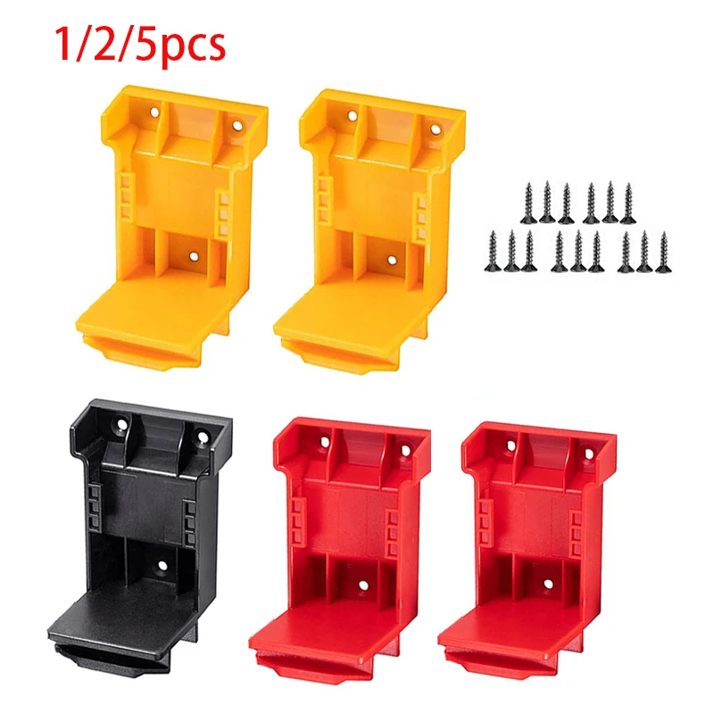 Battery Rack Bracket Box Power Battery Mount Hanger Stand Two-in-one Holder For Dewalt Milwaukee 18V 20V Bracket Fixing Seat