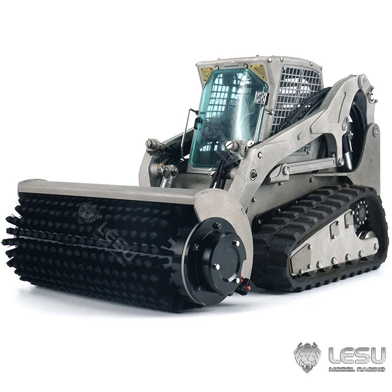RC 1/14 Kehrbürsten-Reiniger für Tamiya Hydraulikbagger, Lader, Muldenkipper für BENZ MAN VOLVO Anhänger Kipper DIY-Teile – Detail 3