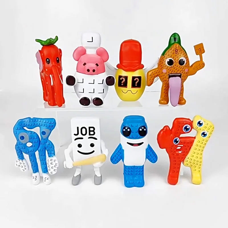 2026 جديد 8 قطعة/المجموعة سرقة لعبة Brainrot الشكل اللعب رقم. 9 رقم. 67 أنيمي نموذج اللسان الشكل اللعب الشكل عيد الميلاد السنة الجديدة هدية