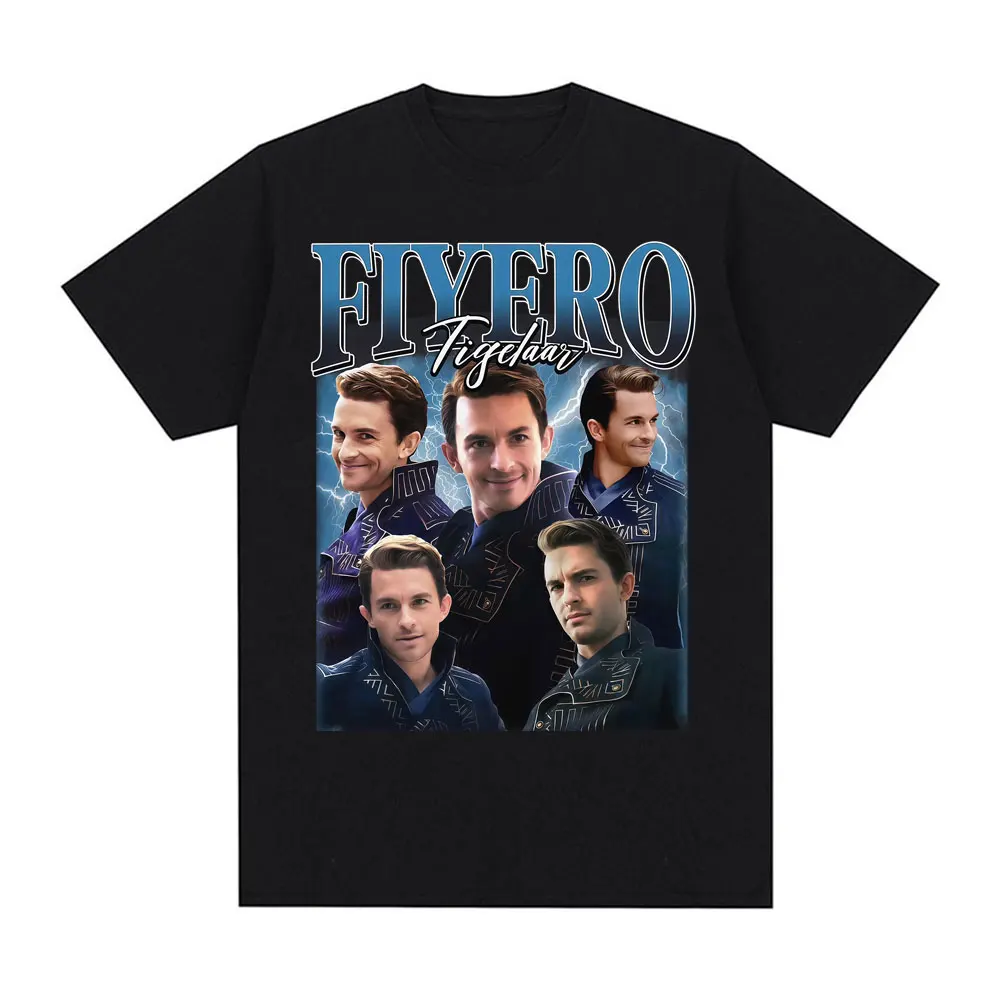 Jonathan Bailey Prince Fiyero T Shirt Wicked Musical Broadway Graphics T-shirts Men Women Vintage Style Oversized Cotton T-shirt