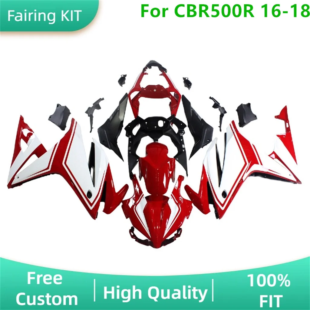 Injection Mold Fairings for HONDA 16 17 18 CBR500R High Quality 2016-2018 CBR500 R Sportbike Body Rebuild Street Sport Bodywork