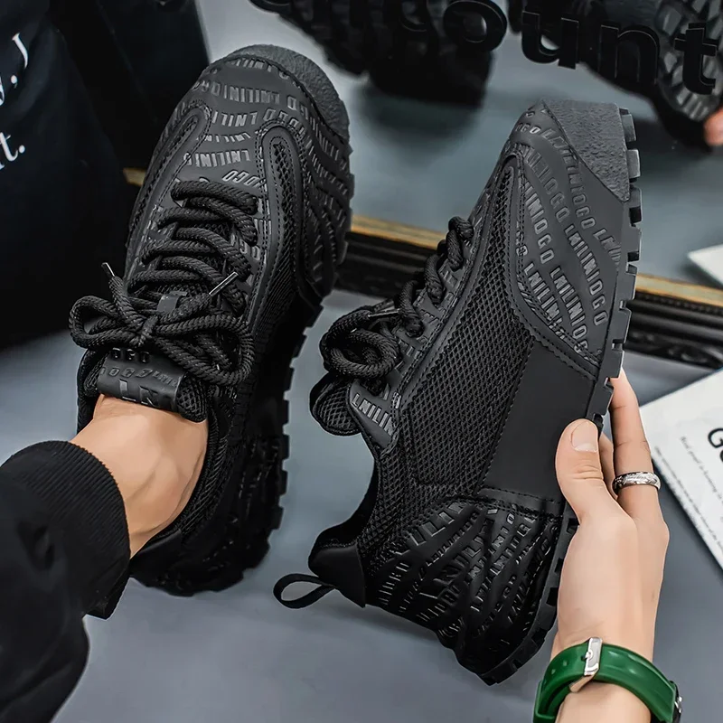 جديد أحذية رجالي حجم كبير أحذية رياضية تنفس تنفس مركب سايكو العلوي سميكة المضادة للانزلاق باطن مقاومة للاهتراء حذاء
