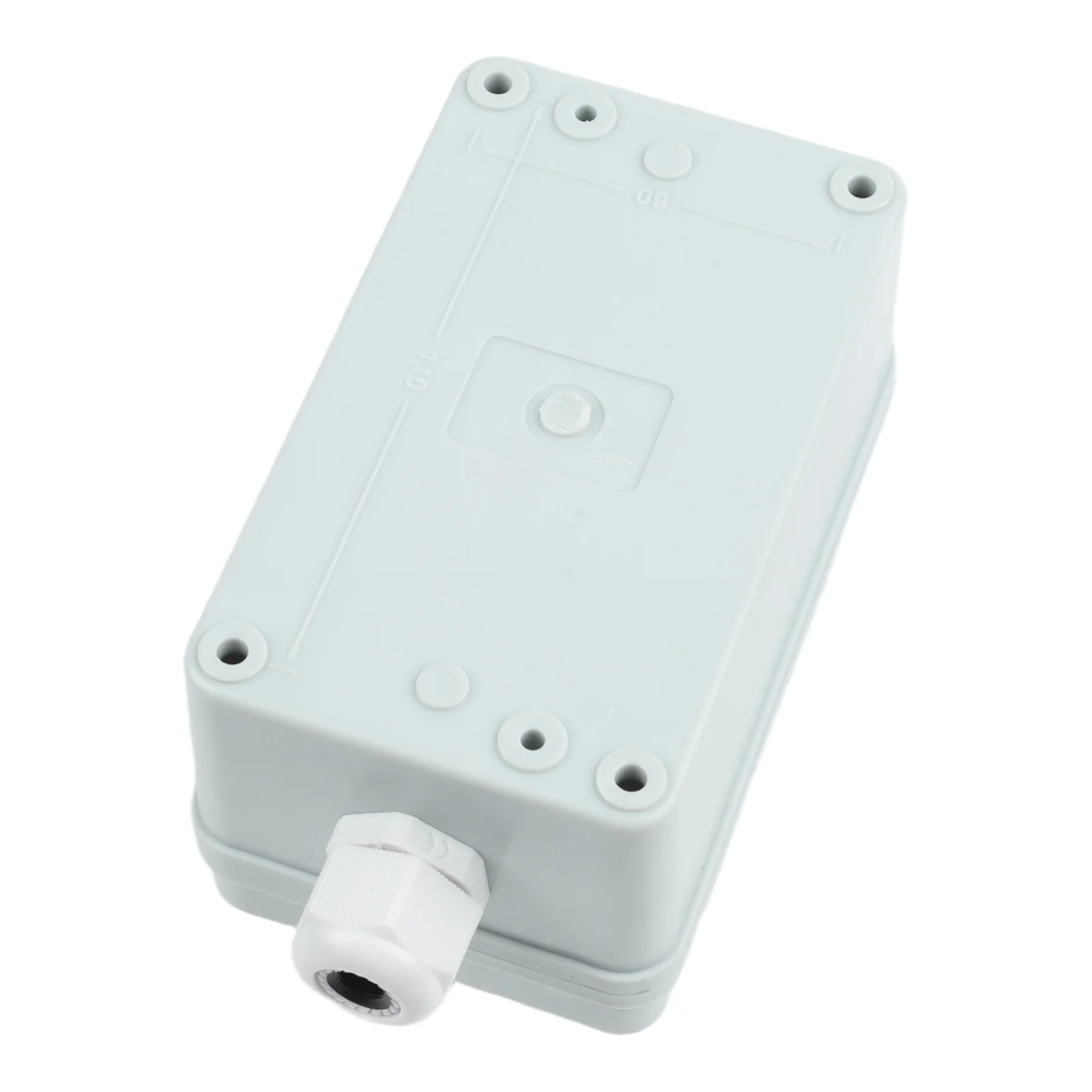 Waterproof outdoor control box with button switch and self resetting function suitable for start stop operations