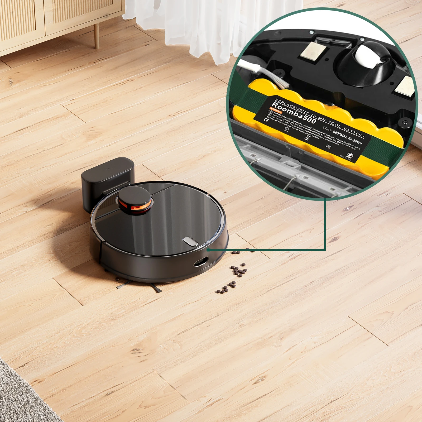 Akumulator iRobot Roomba500 5800 mAh 14,4 V do odkurzacza Roomba 500 600 700 800 900 595 620 890 Series Akumulator — zdjęcie produktu 5
