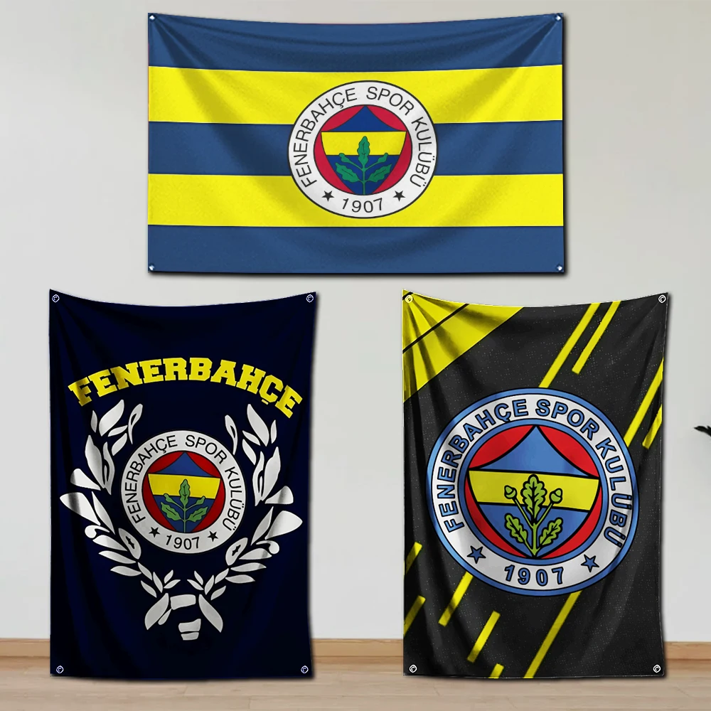 60x90cm Turkey Fenerbahce SK 1907 Flag Polyester Digital Printing Banner for Garage Wall Art Out Door Decoration