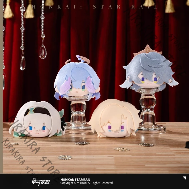 

Honkai: Star Rail Cotton Pendant Fluffy Stuffed Keychain Keyring Cosplay Official Puppet March 7th Jing Yuan Kafka Sunday Robin