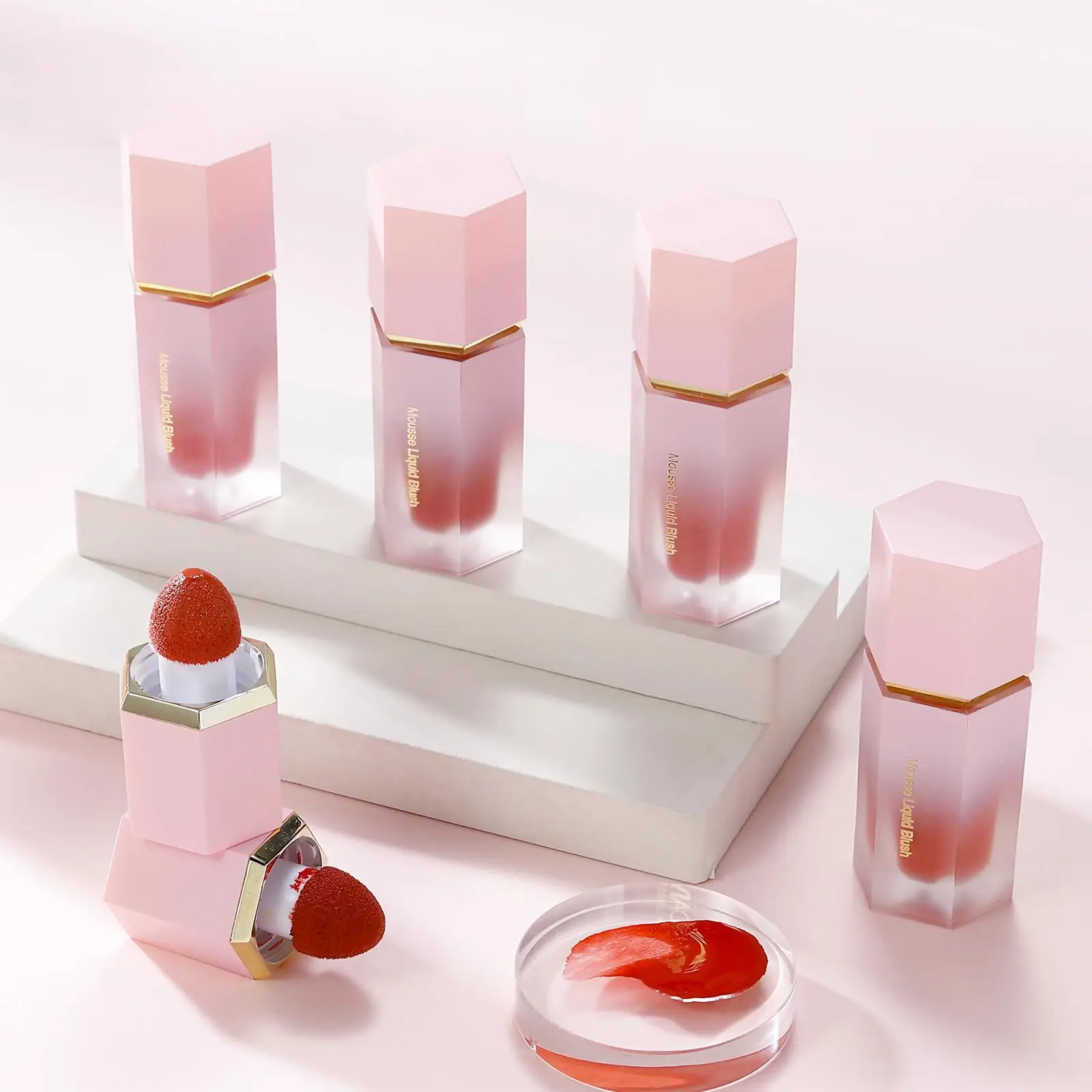 Long Lasting Liquid Cheek Blush Lightweight Blend Effortlessly Nourishing Face Blusher for Makeup Cosmetics Users