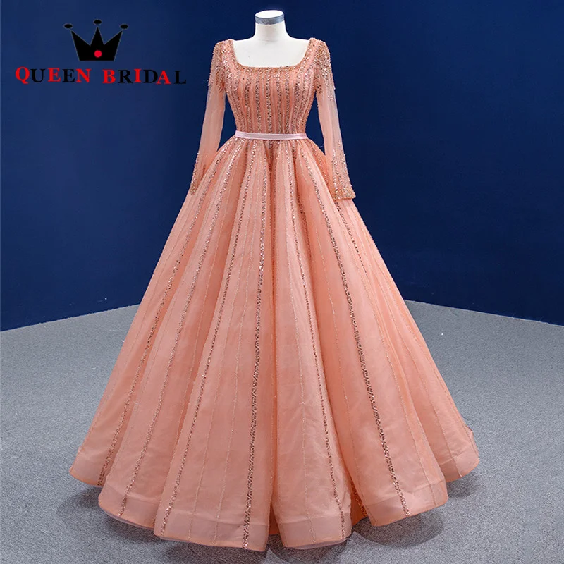 A Line Tulle Elegant Boat Neck Evening Dress 2023 Exquisite Beading Sequined Formal Sleeveless Gowns Robes De Soirée Custom ZX37