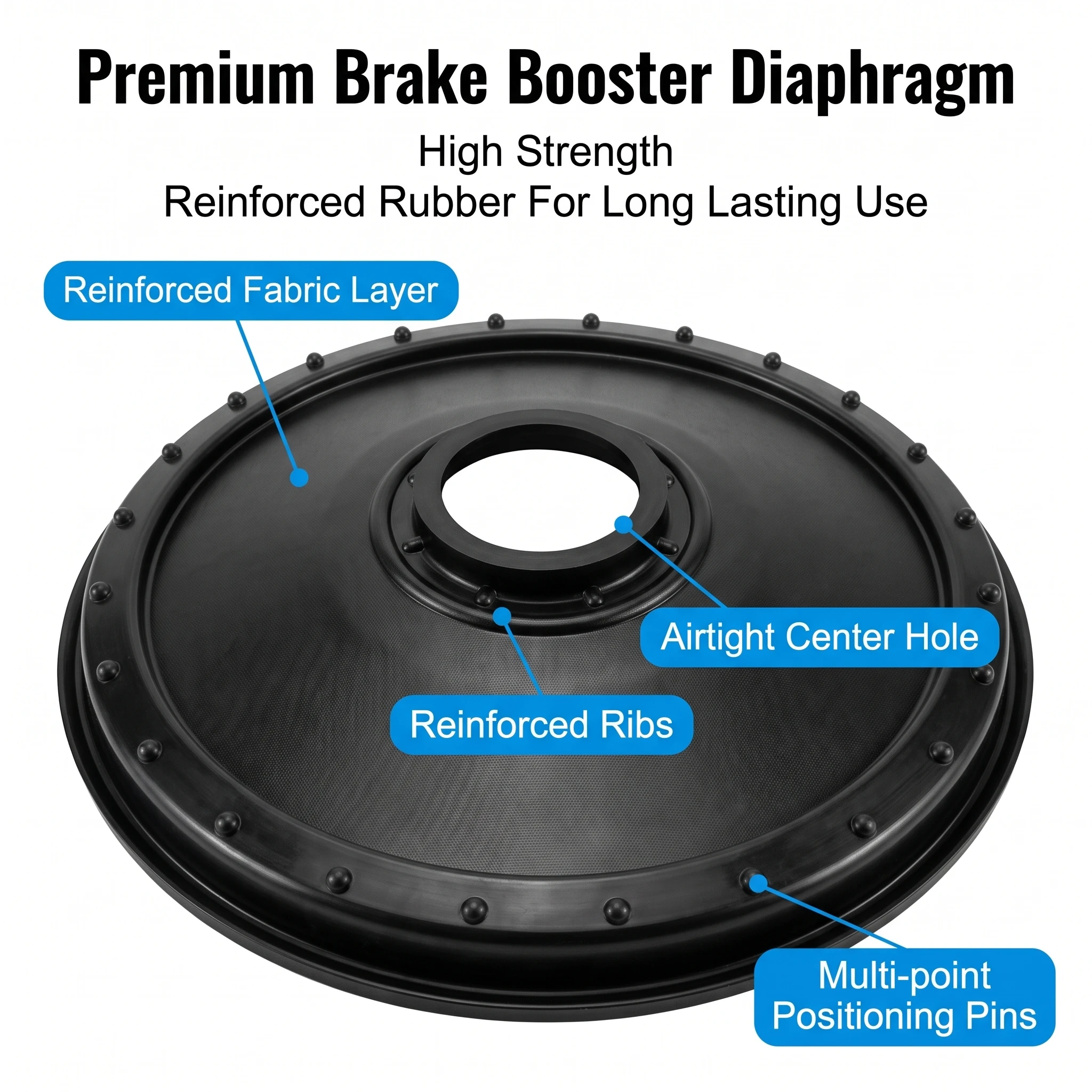 Brake Booster Vacuum Diaphragm Membrane 6M512005BE For Ford Focus MK2 C-Max Kuga Volvo S40 V50 2003-2012 EPDM Rubber 10 Inch