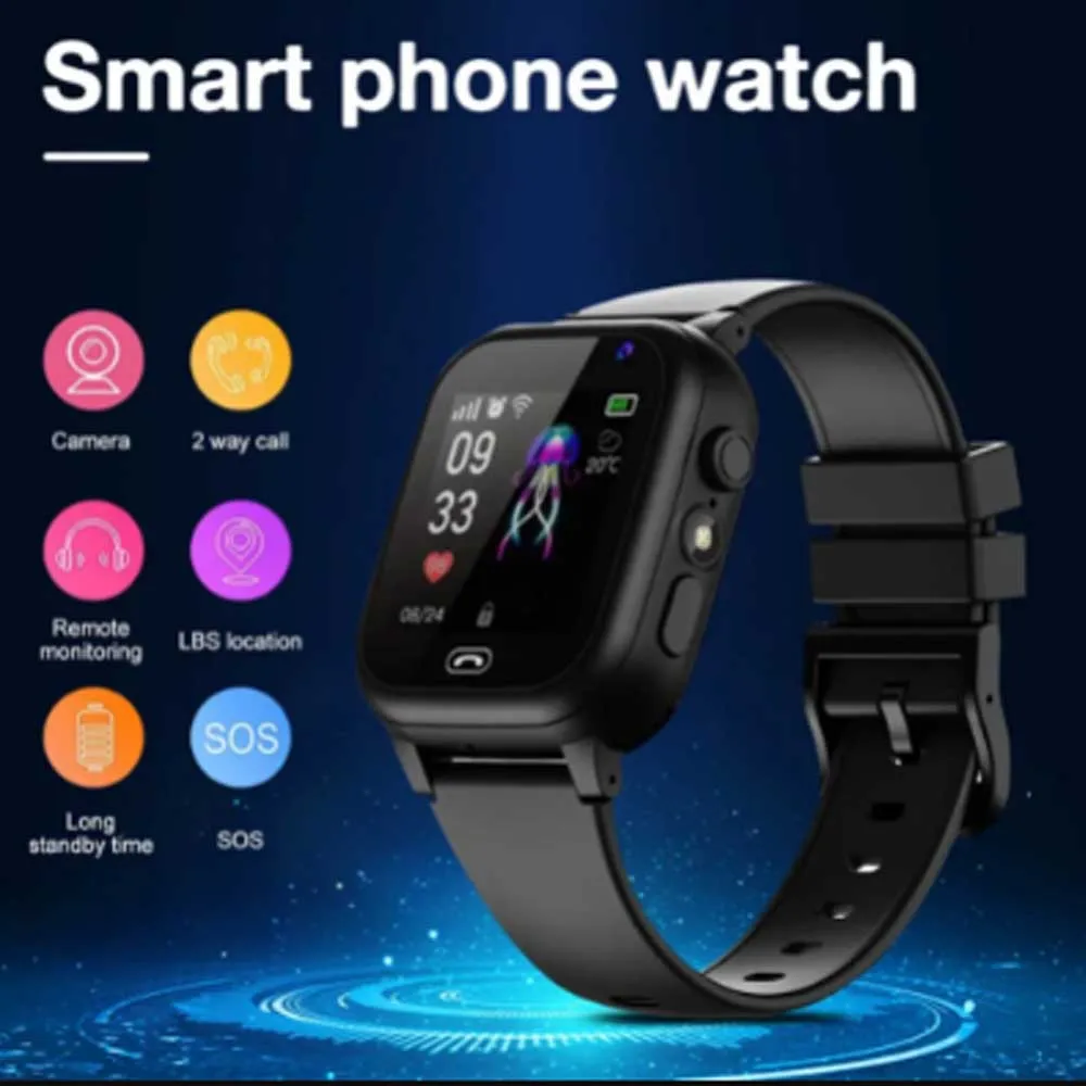 S1 Kids Smart Watch Phone LBS SOS Location Camera Video Call SIM Card Flashlight Camera Alarm Clock Children Smartwatch Gifts