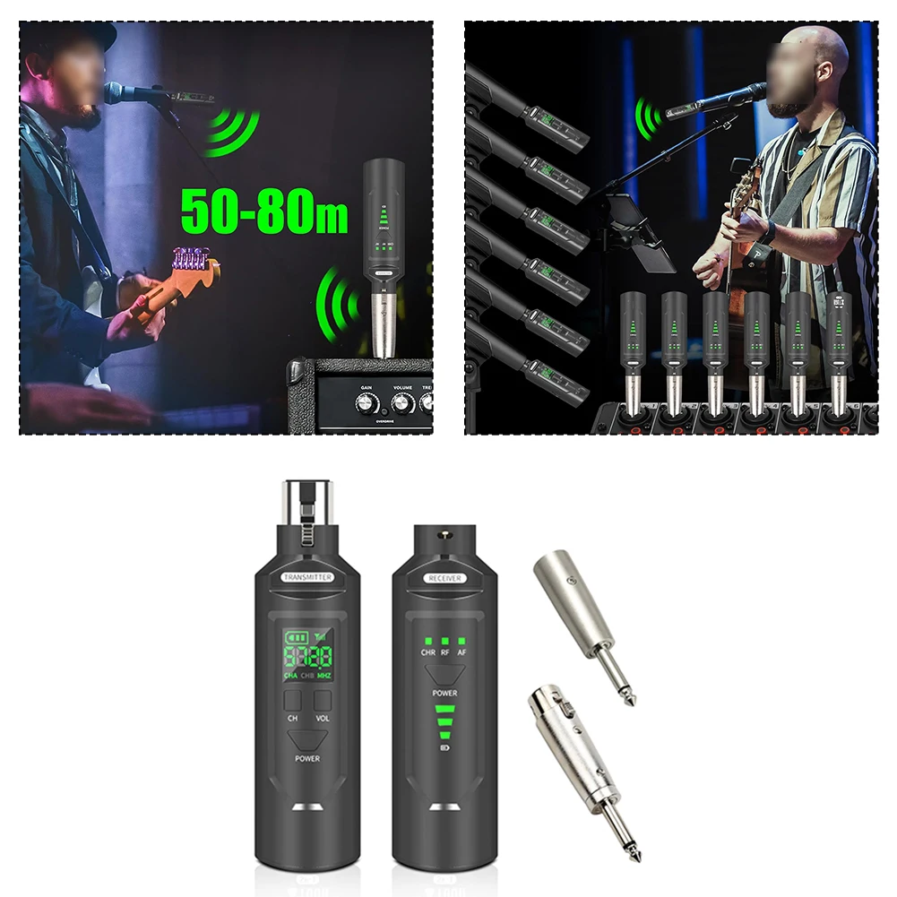 SF-1 Wireless Grenade Wired Microphone To Wireless Receiver Can Be Used For Dynamic/condenser Microphones/guitars