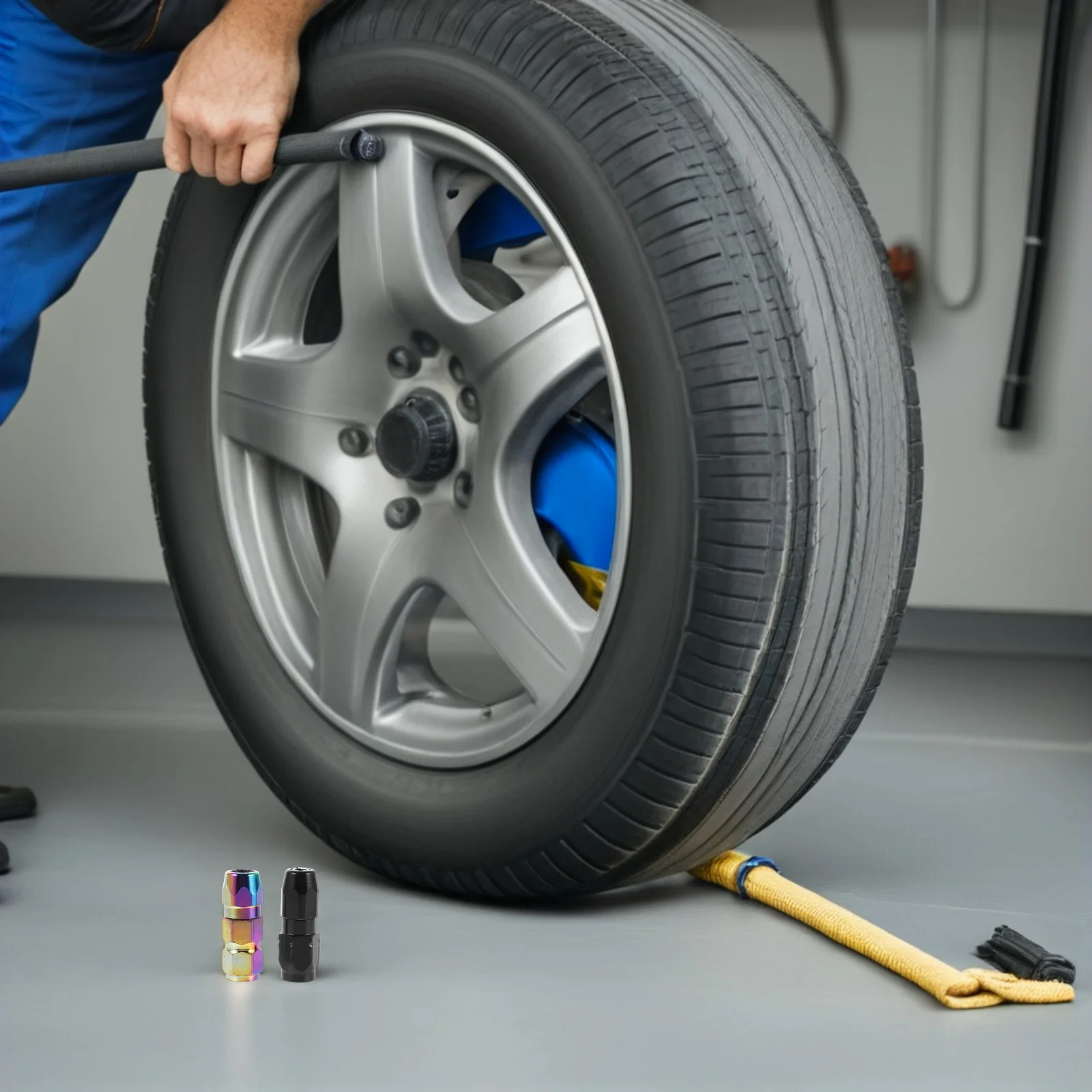 Bico de graxa de boca plana, 2 peças, à prova de vazamento, acoplador de metal, substituição para ferramentas automotivas, acessórios hidráulicos, pontas de mangueira, motor