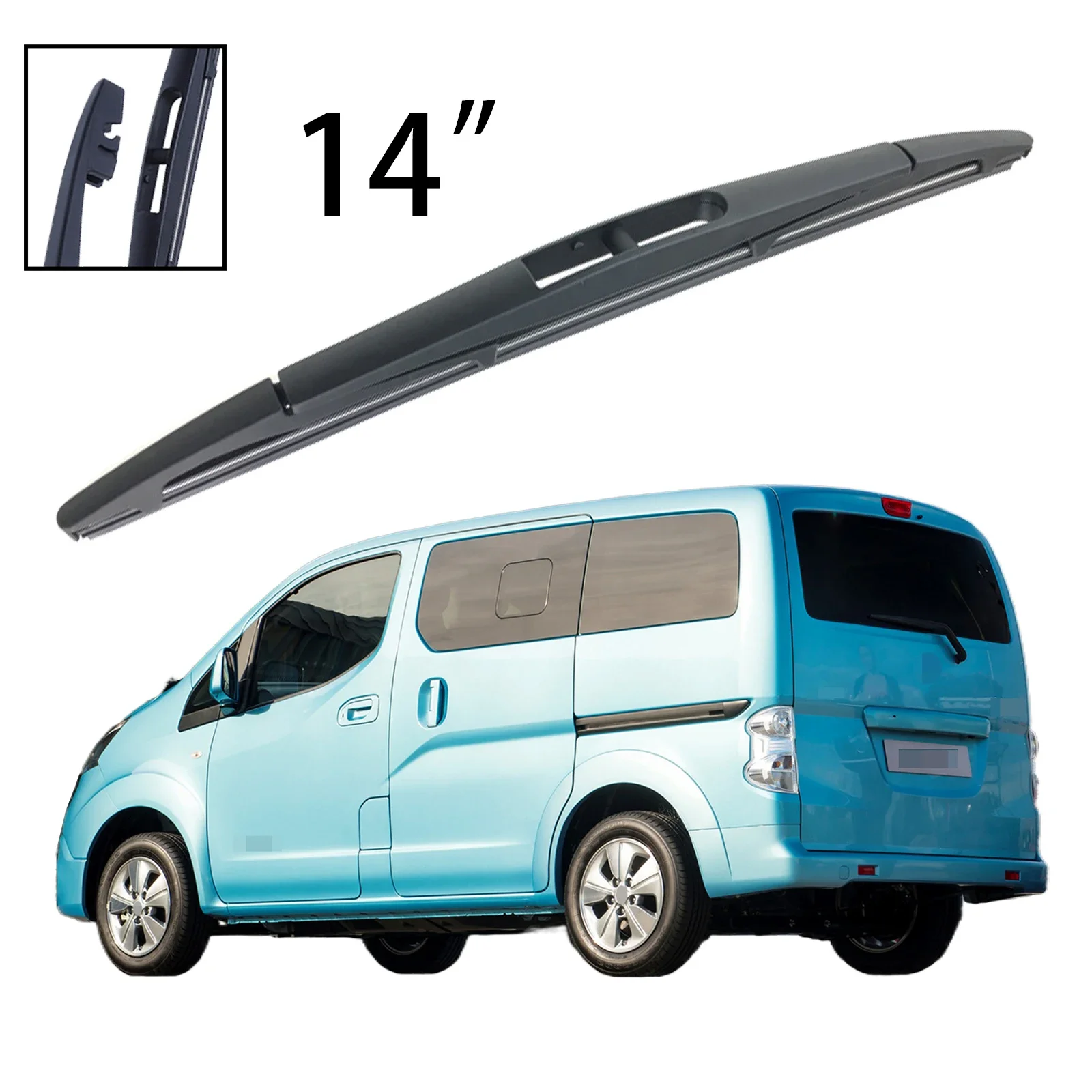 

14" Rear Windshield Windscreen Washer Wiper Blade For Nissan NV200 2009-2021 Car Accessories Accsesories