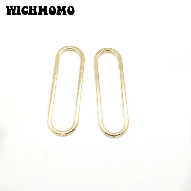 

2022 New 44mm 6pieces/bag Zinc Alloy Gold Rectangle Porous Connector Charms Linker for DIY Necklace Earring Jewelry Accessories