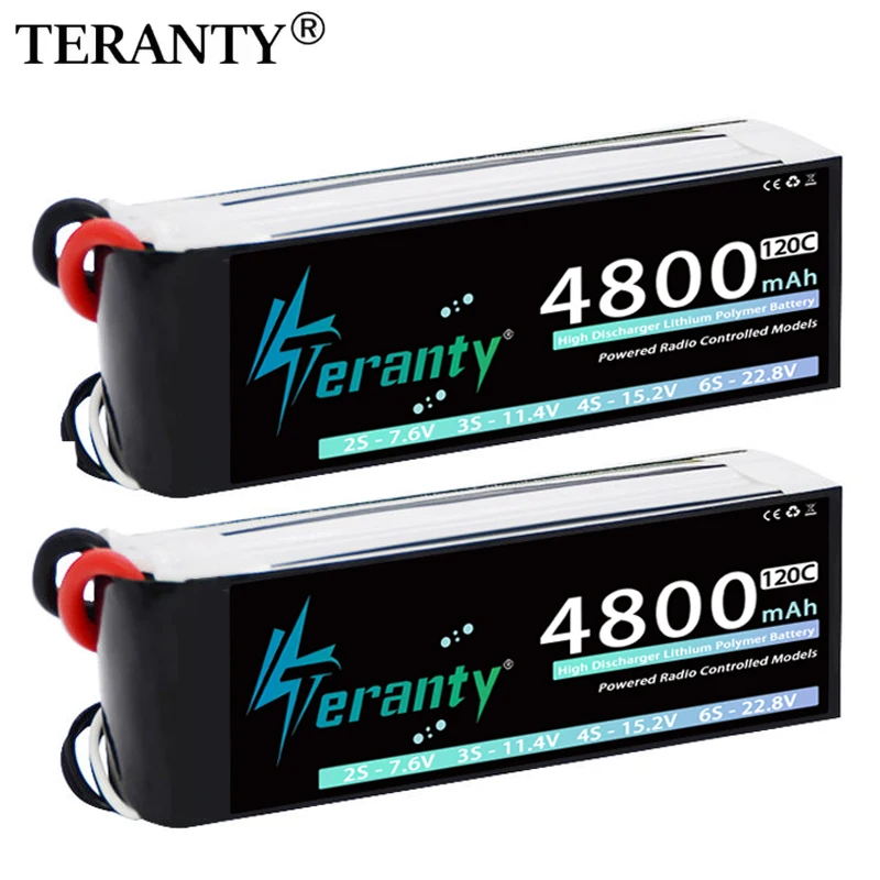 1/2pcs TERANTY 3S 11.4V LiHV Battery 4800mah 120C with T/XT60/XT90 Plug for RC Car Truck FPV Drone Airplane RC Lipo Battery