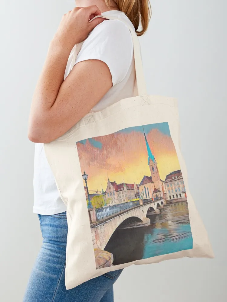 Zurich Switzerland Tote Bag Fabric bag Eco bag cloth woman eco pack