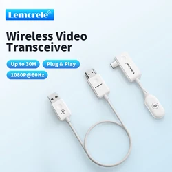Lemorele Wireless Type C to HDMI Transmitter Receiver Wireless Extender Kit 30M Audio Transmit for TV Camera Projector Phone