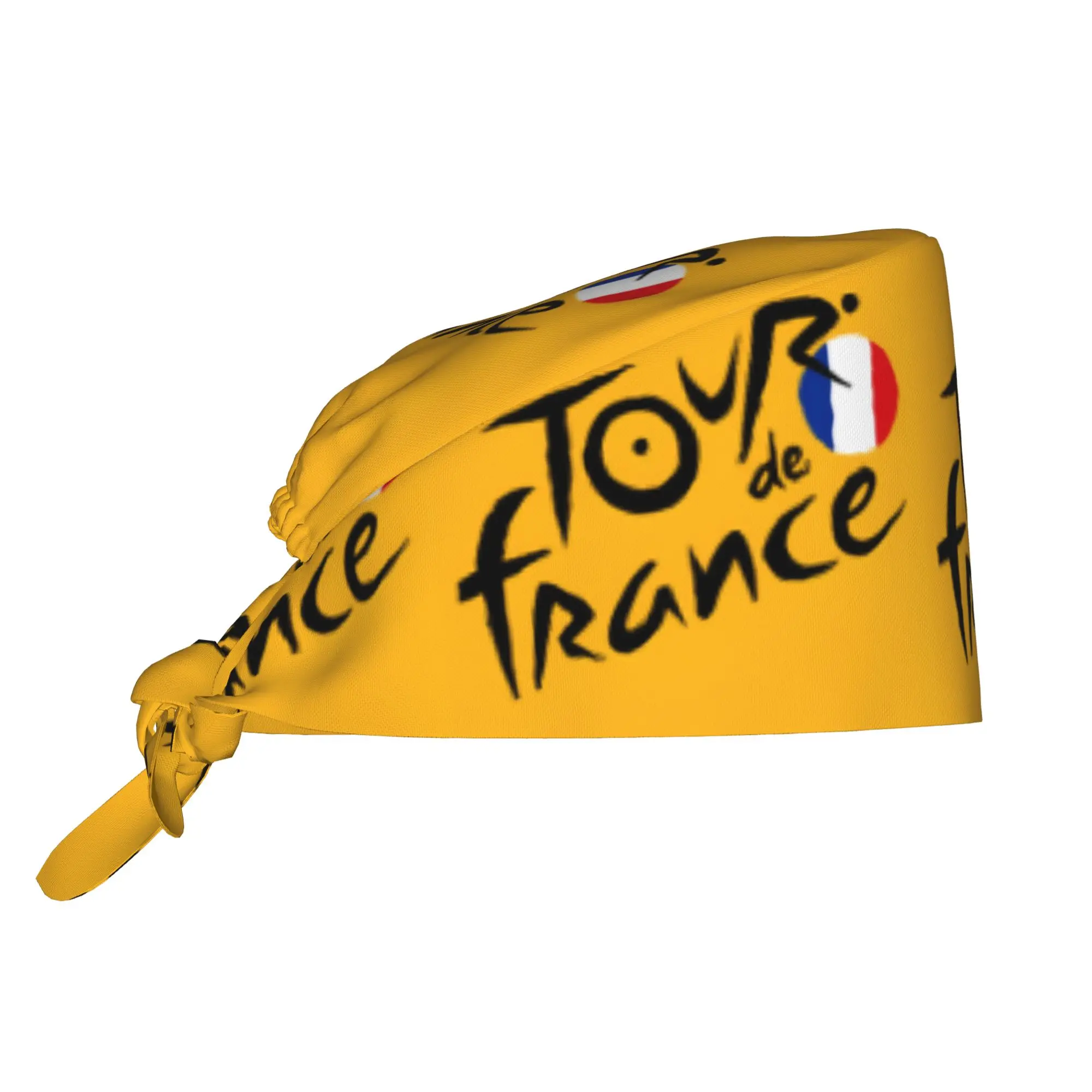 Custom France TDF Tour  Working Cap Surgical Hats Men Women  Operating Room Cap Nursing Cap Lab Works Hat