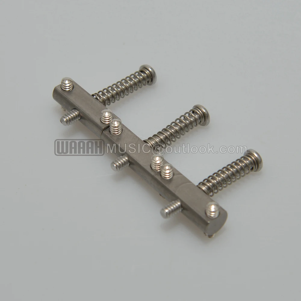 a Set 3 pcs Titanium Tlcaster Bridge Saddle for Vintage 1952 Tlcaster Guitar