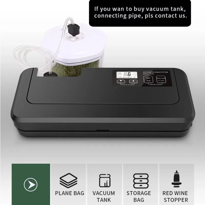 Heißer Verkäufer Elektrische Küche Vakuumiermaschine Lebensmittelsparbehälter mit einfach zu bedienenden Vakuumversiegelungstasten