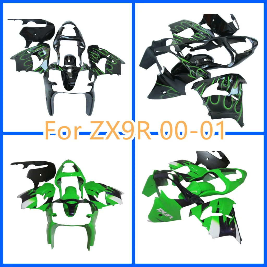 Fit for Kawasaki 00 01 ZX-9R 2000 2001 ZX9R ABS Fairing Kit Road Racing Body Repair Aftermarket Parts 100% Fit Injection Mold