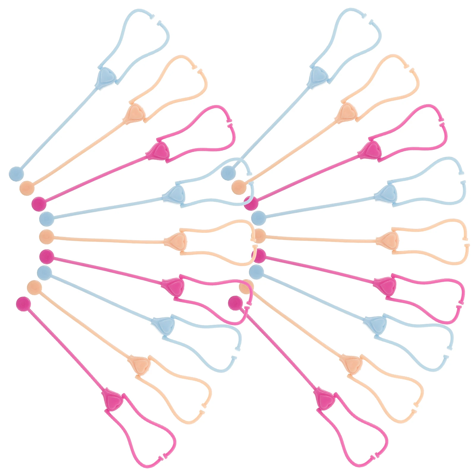 

30Pcs Stethoscope for Kids Toddler Pretend Play Fake Medical Learning Tool Role-Play Activity Safe Lightweight Simulation