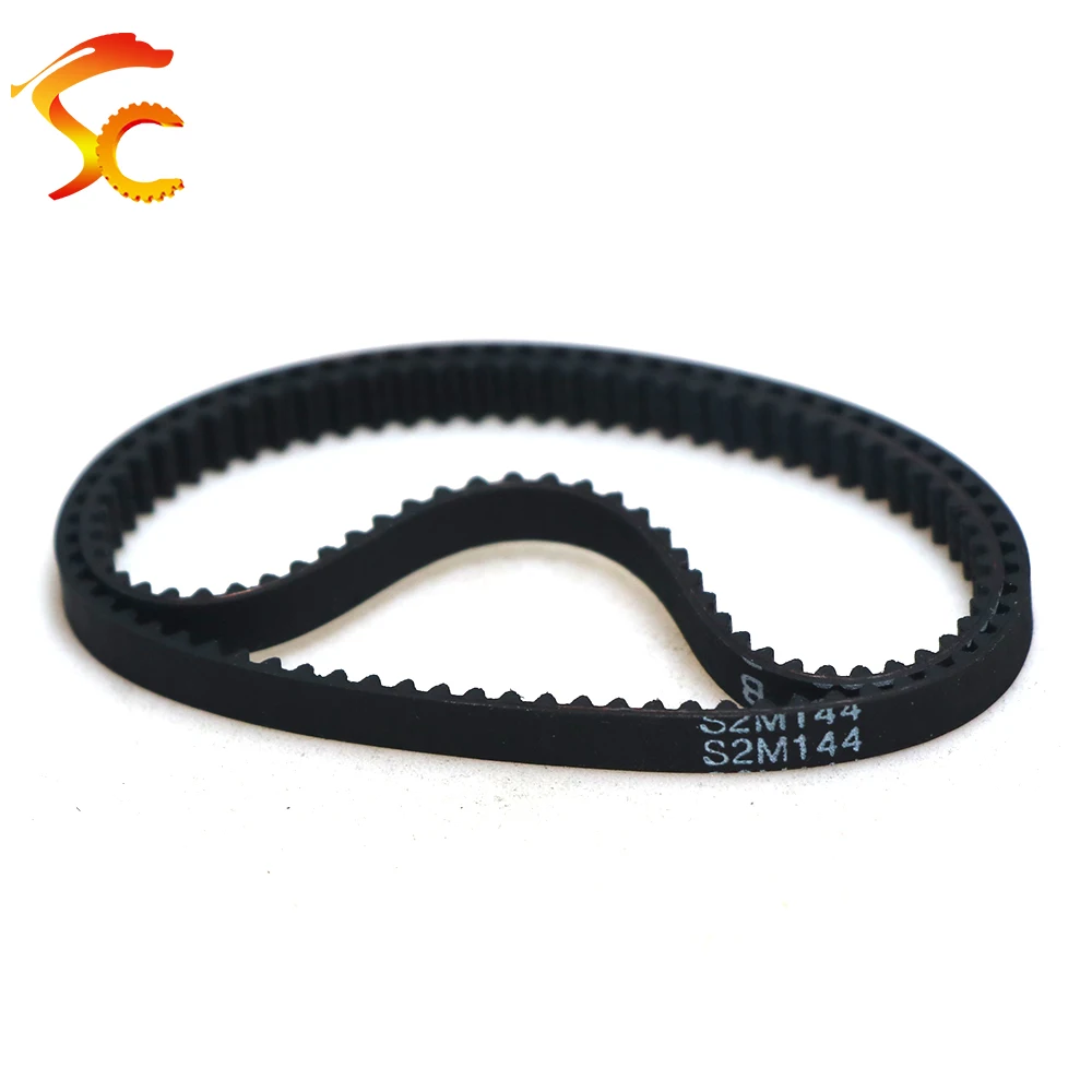 ONEFIRE S2M Timing belt Pitch length 136/138/140/142/144mm Width 3/6/9/10mm STPD 2M Rubber Synchronous belt