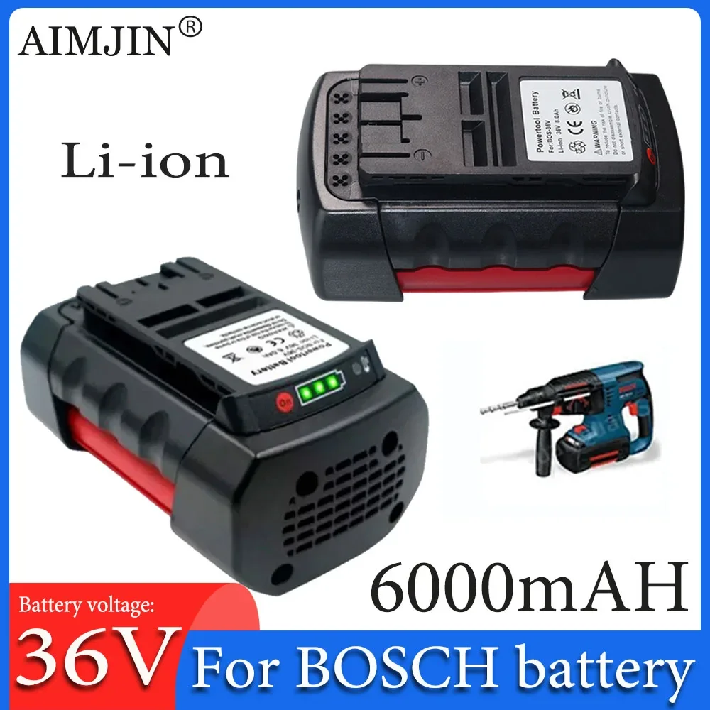 

For Bosch 36V 6000mAh Li-ion Replacement Battery D-70771 2607336003 2607336108 BAT836 BAT840 BAT810 Power Tool Battery