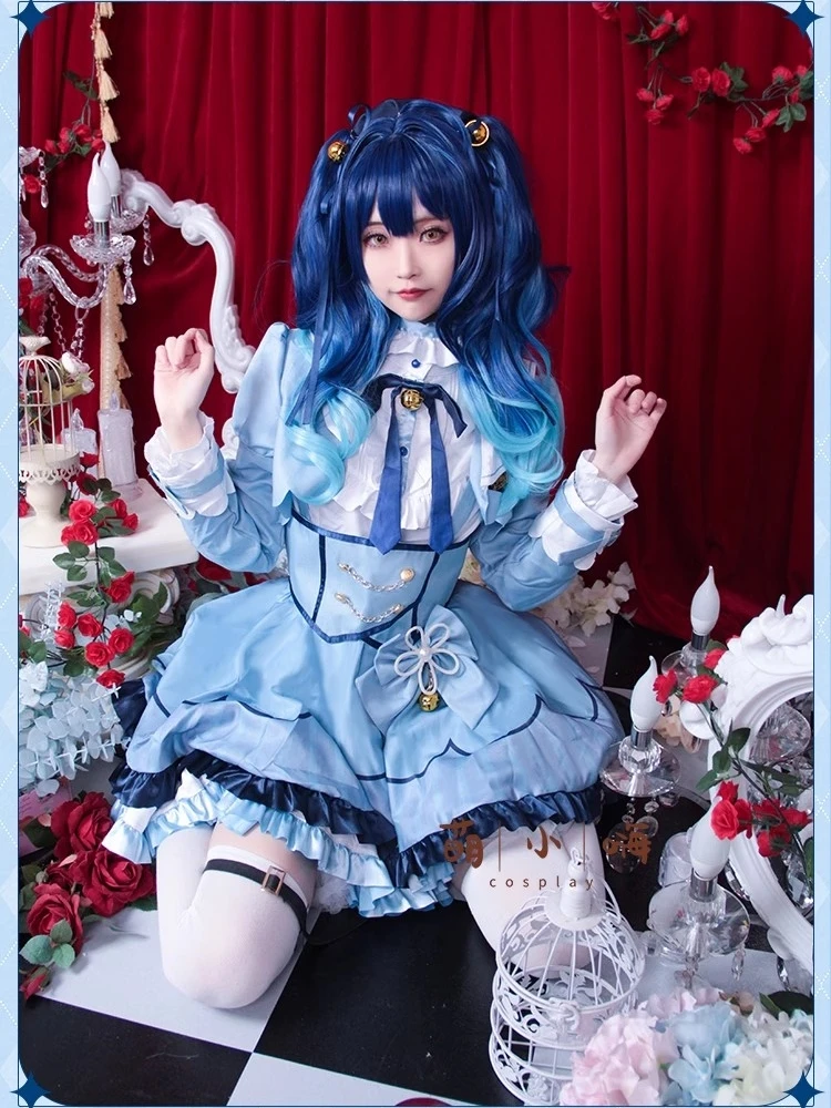 

Amamiya Kokoro Cosplay YouTuber VTuber NIJISANJI Anime Women Lovely Dress Costume Hallowen Carnival Daily Wear Suit Stock