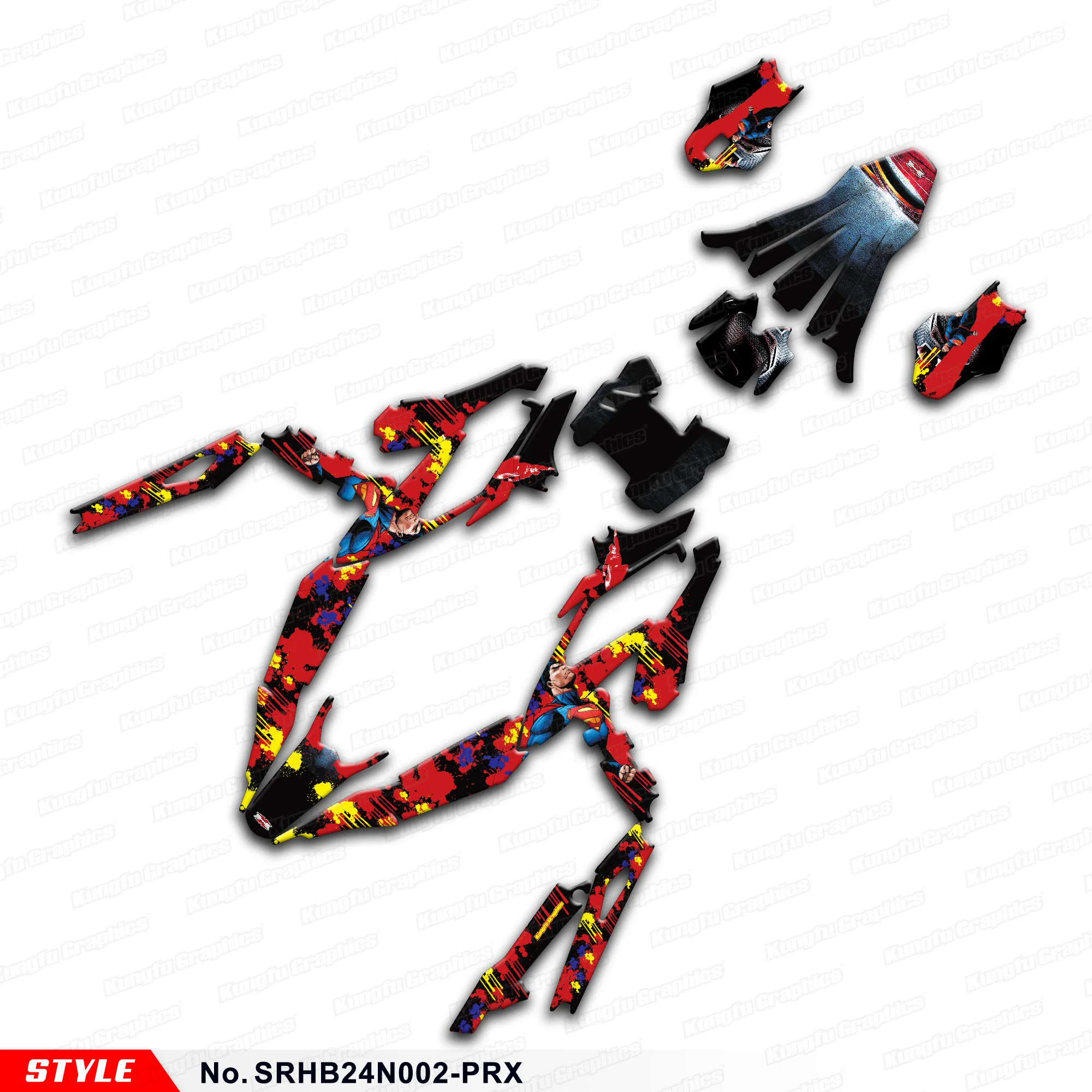 

JY RACING Custom Racing Graphics Decal Kit Wrap Design для Sur-Ron Hyper Bee Surron Dirt eBike, Protector, SRHB24N002-PRX