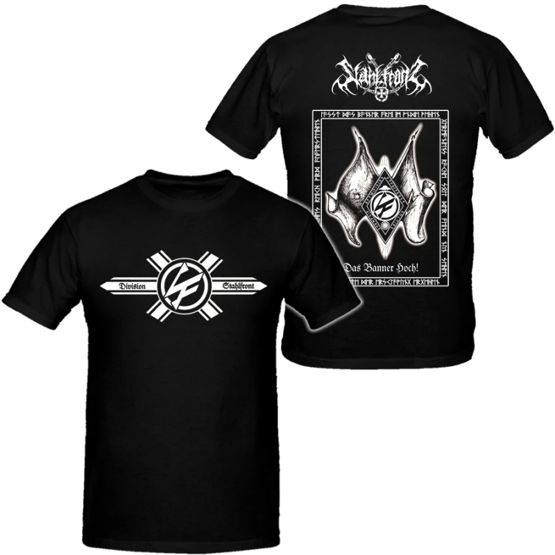 T-shirt unisexe en coton à manches courtes style Stahlfront pour homme, hip-hop, heavy metal, marque de mode vintage, édition limitée