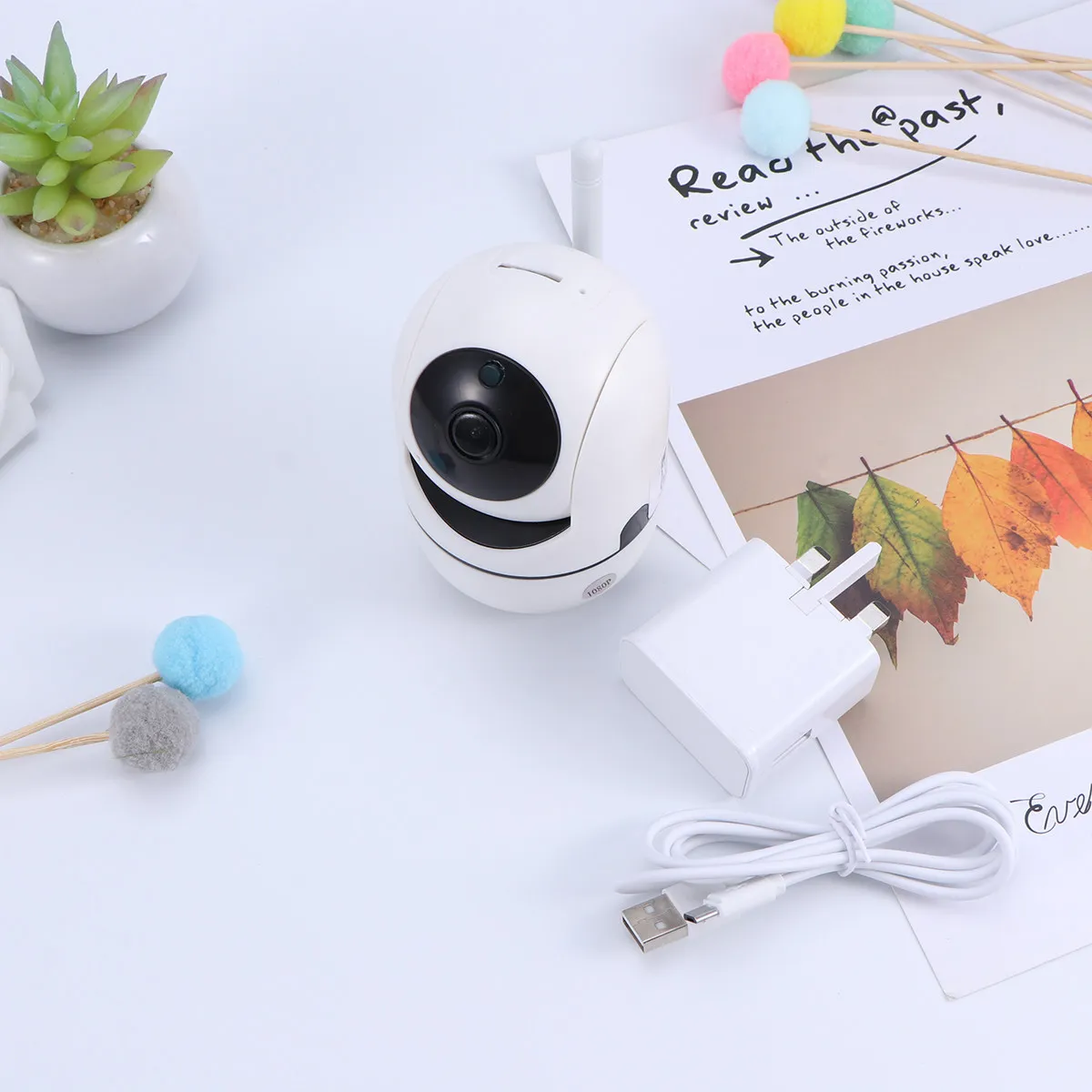 

1080P Smart Home Security Camera Ip Camera with Two Way Audio Night Vision Motion Card Support Remote