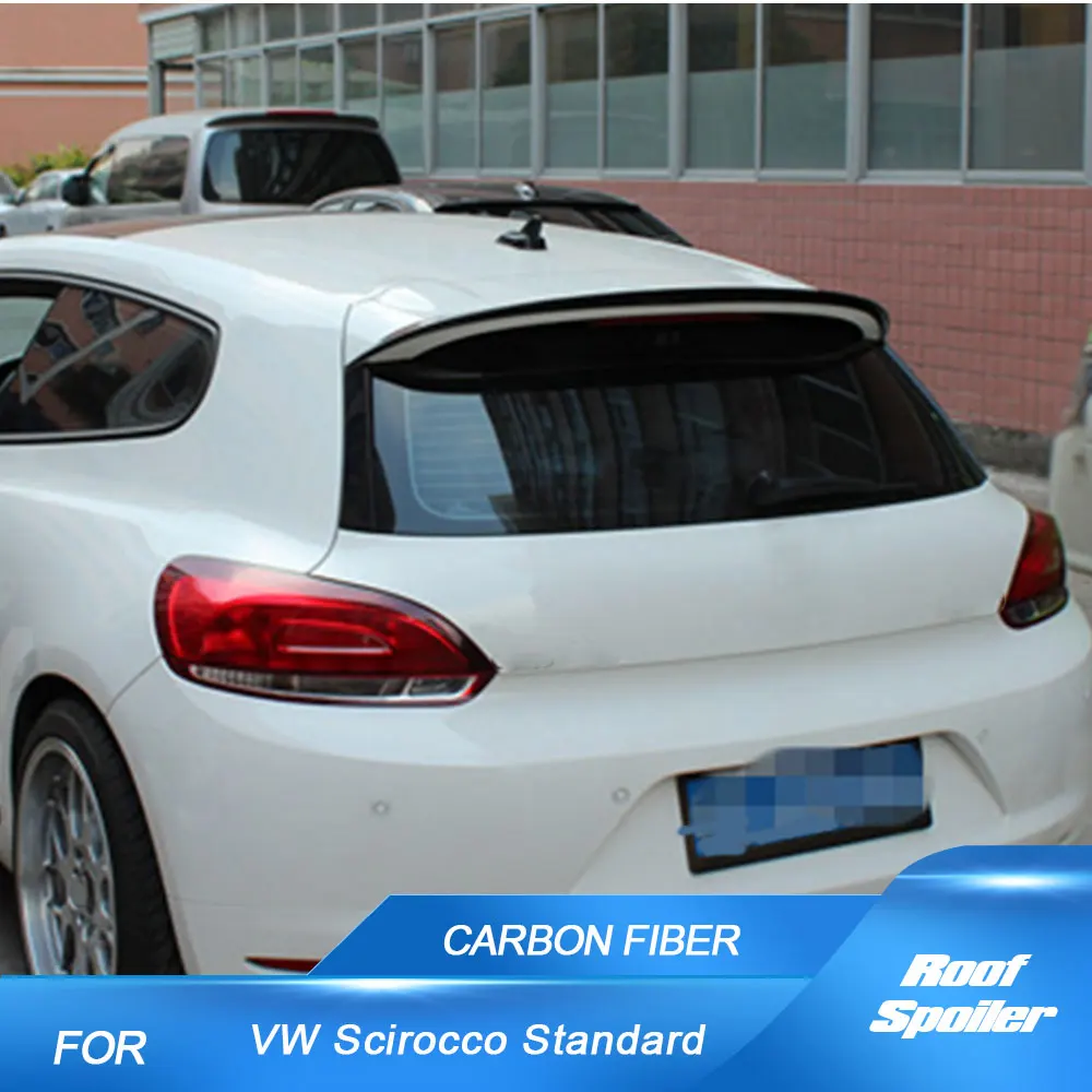 

Спойлер на крышу заднего багажника автомобиля, крылья для Volkswagen VW Scirocco Standard 2010-2014, спойлер на крышу из углеродного волокна, крыло, губа FRP