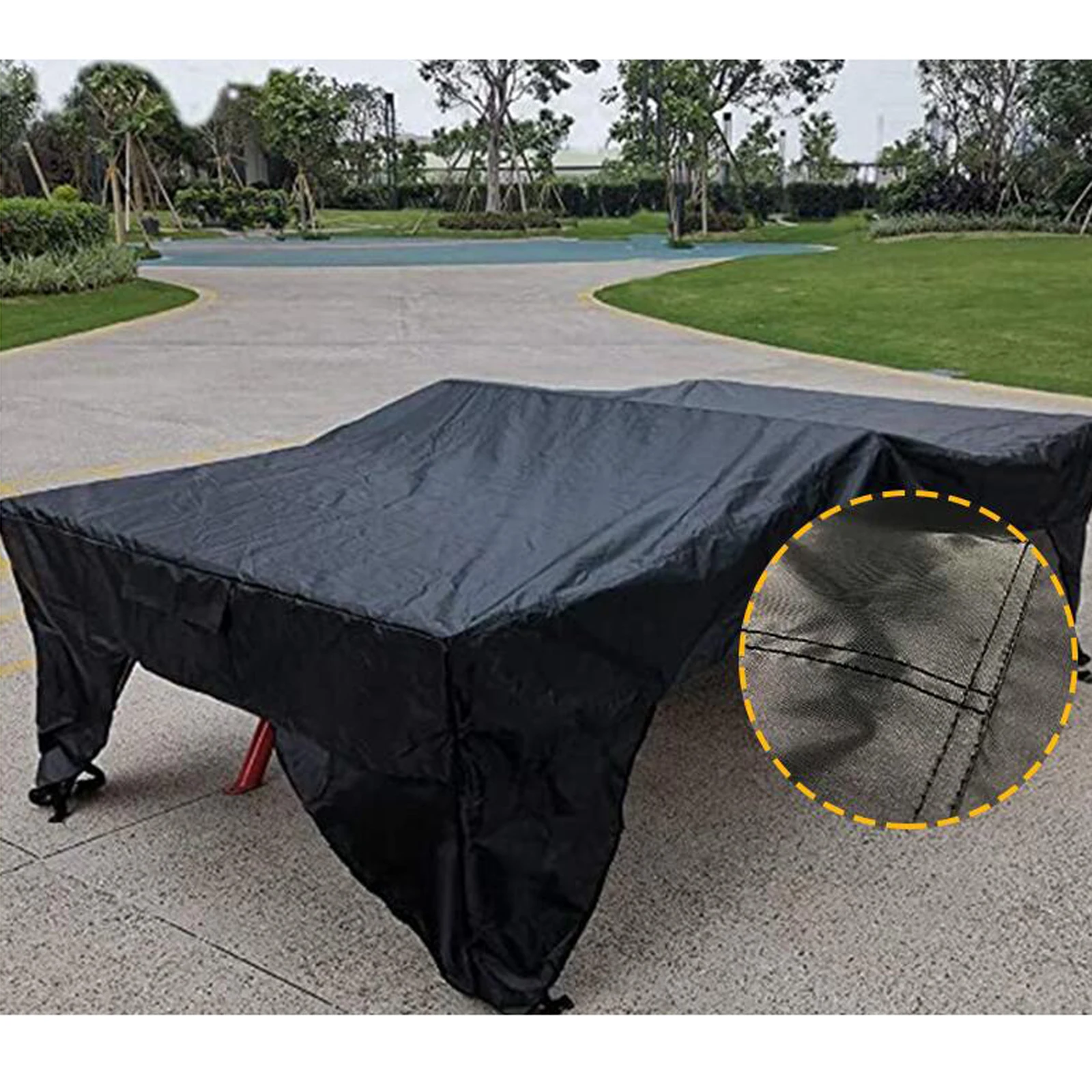 Ping Pong Table Cover Waterproof Dust Cover All Weather Protective Cover Rainproof Tennis Tablecloth Cover for Indoor Outdoor