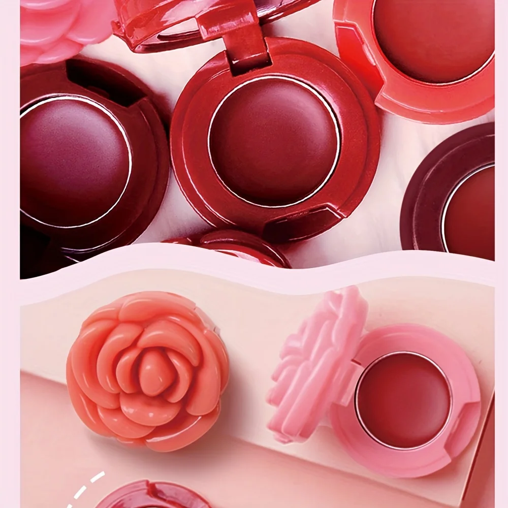 Creative Rose-Shaped Matte Lipstick, Velvet Mousse Lip Clay Long-Lasting Lightweight Matte Makeup Effect for All Skin Types