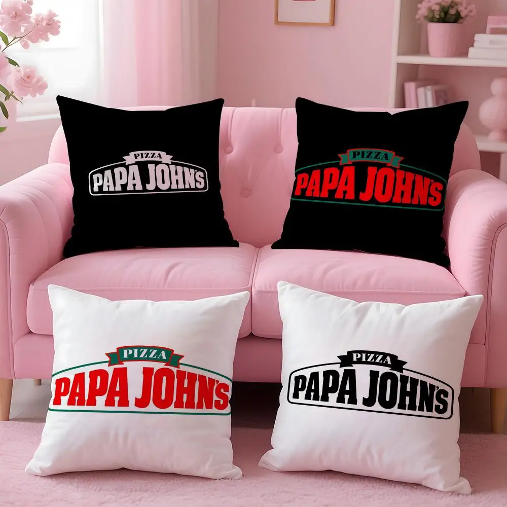 Brand P-Papa J-John's Cushion Cover Soft Short Plush Double-Sided Printing Home Decor Machine Washable Pillow Case Gift