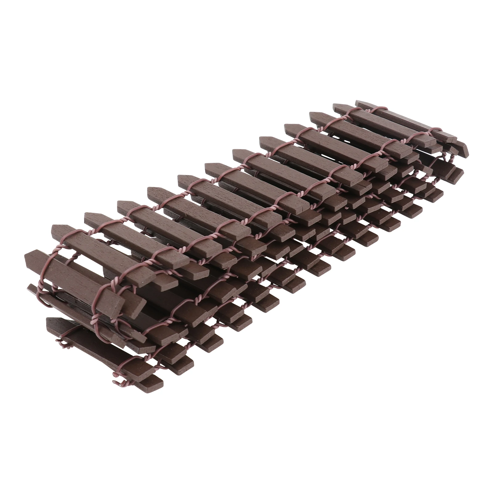 

100 Cm Mini Fence Wooden Craft Decorative Picket Fence for Christmas Tree Fairy Garden Holiday Displays Realistic Shape