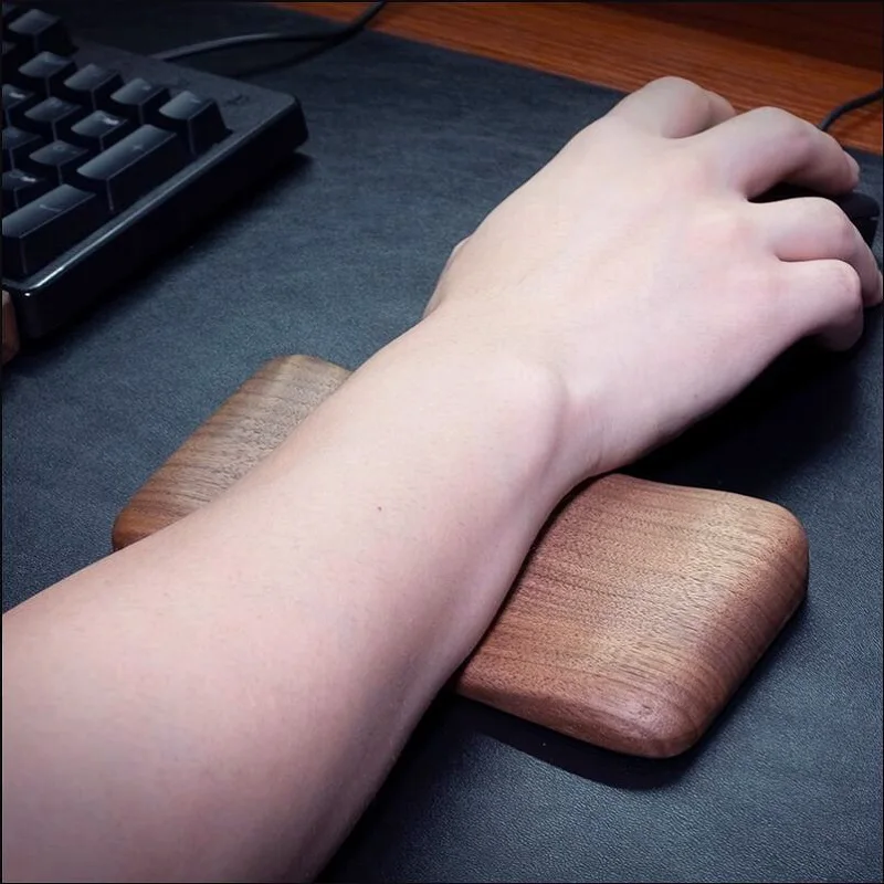 Wooden mouse Wrist Rest Ergonomic Handguard Office Gaming PC Desk Wrist Pad Support Keyboard protector hand