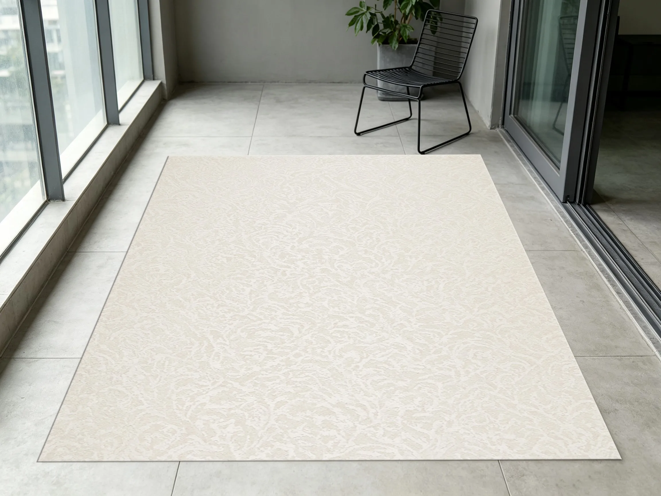 Large Area Rug Off White Subtle Texture Minimalist Cream Style Soft Velvet Living Room Bedroom Home Decor Area Rug