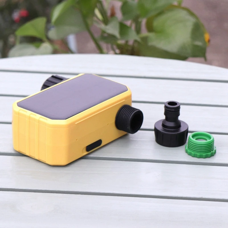 Solar Irrigation Controller Smart Garden Outdoor Faucet, Water Valve Gardening Automatic Watering Controller