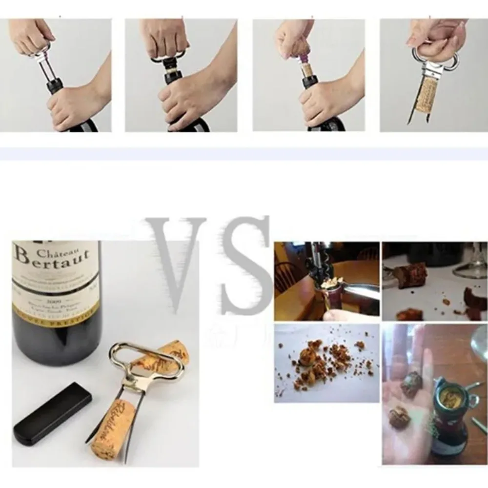 New Portable Wine Bottle Opener Multi Functional Kitchen Accessories Cork Corkscrew Bar Accessories