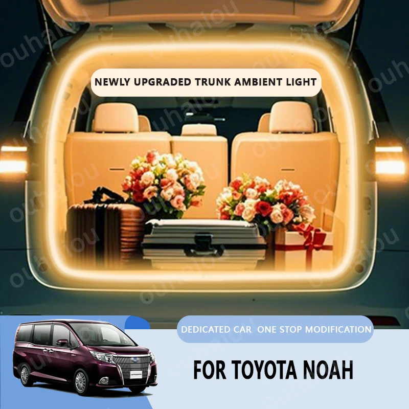 

For Toyota Noah 70 80 90 series trunk light modification light Atmosphere lights White warm white Rear Trunk LED Light Bar