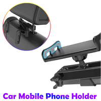 Car Headrest Tablet Holder Adjustable Folding Holder For 5-13 Inch Rear Pillow Holder Bracket Supplies Stand Seat Headrest Mount