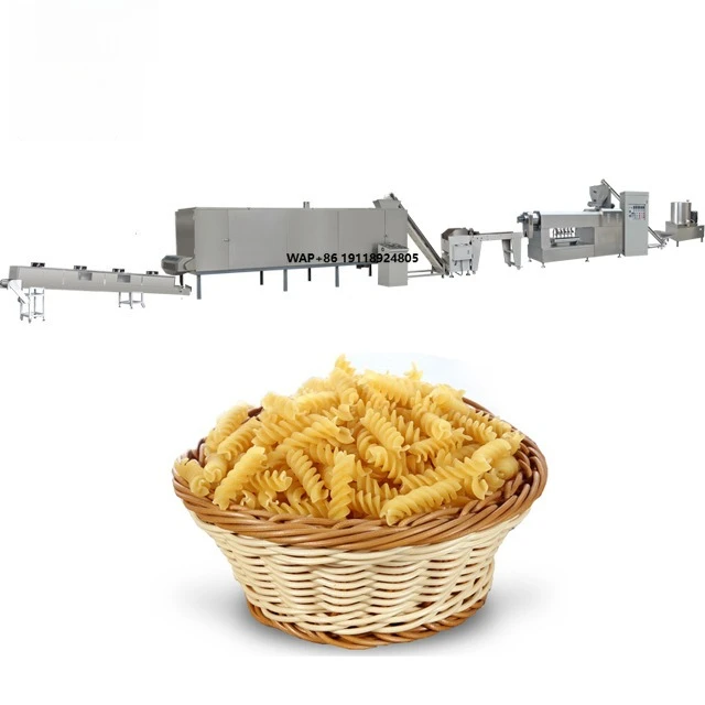 Single Screw Extruder Spaghetti  Macaroni Pasta Shell Noodle Making Machine Pasta Production Line Pasta Macaroni Extruder