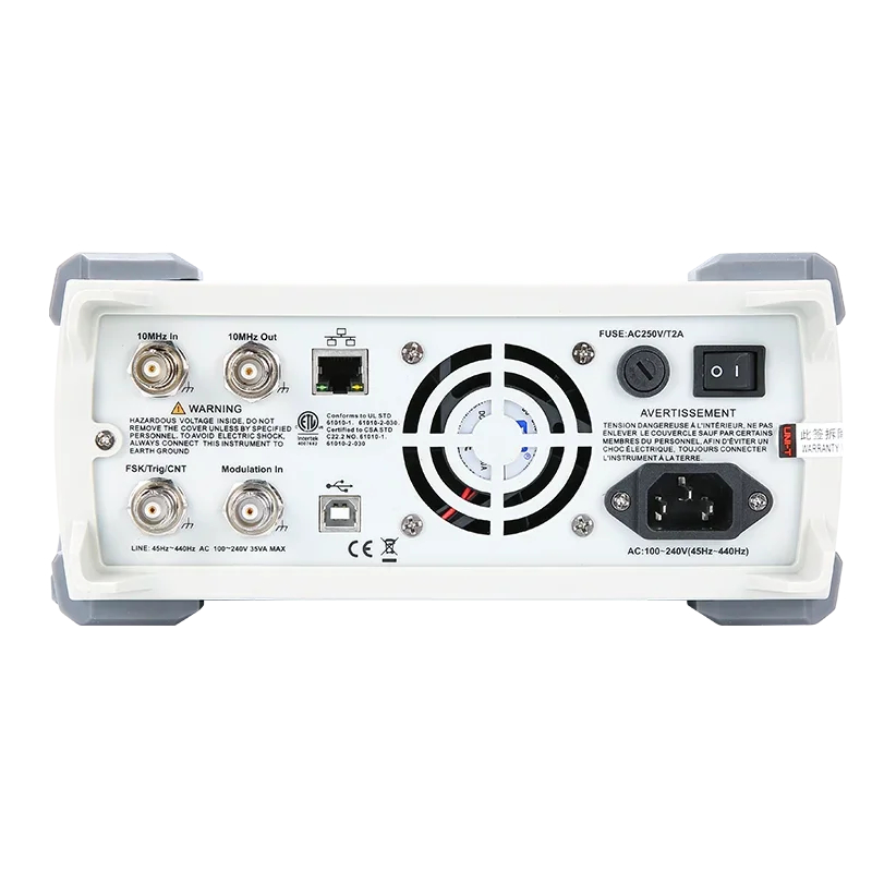 U NI-T UTG2122B 120MHz 2CH Pure Signals High Precision 1.28GSa/s  Square Wave Function Arbitrary Waveform Signal Generators