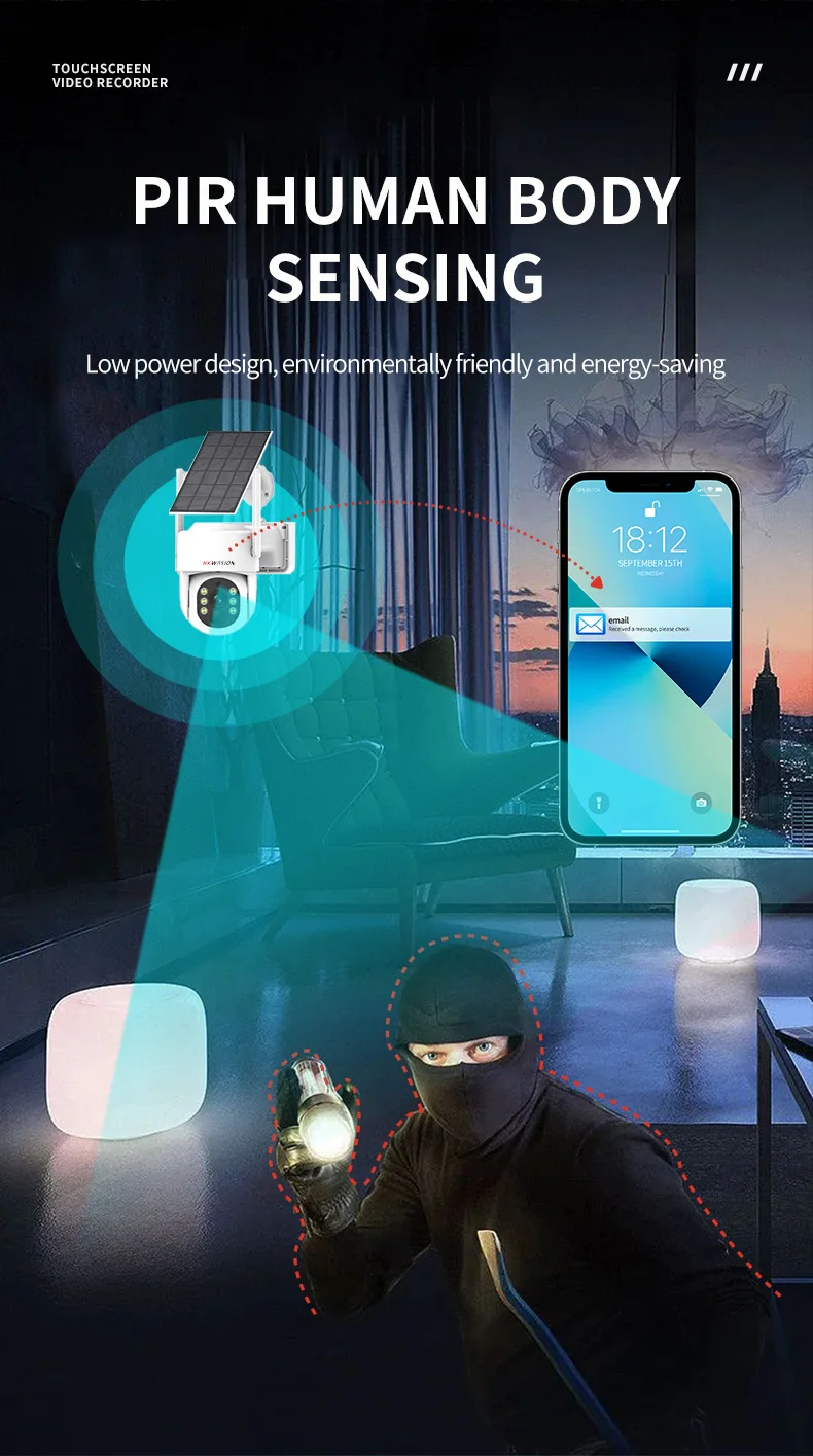 8ch  10.1 Inch Wireless WIFI Touch Screen Monitor Indoor Outdoor Battery Powered Manufacturer Supplied Surveillance Systems