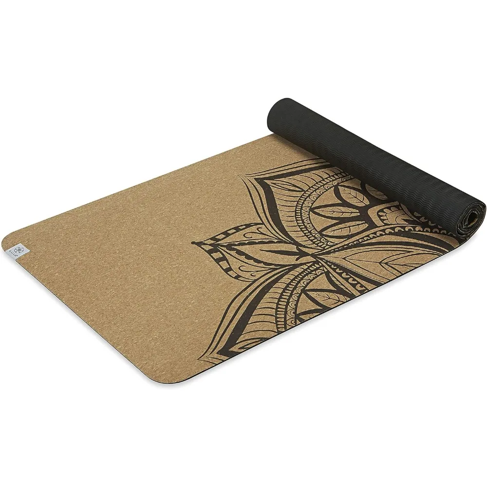 

Natural Sustainable Cork Resists Sweat and Odors | Non-Slip TPE Backing Prevents Slipping| Great for Hot Yoga