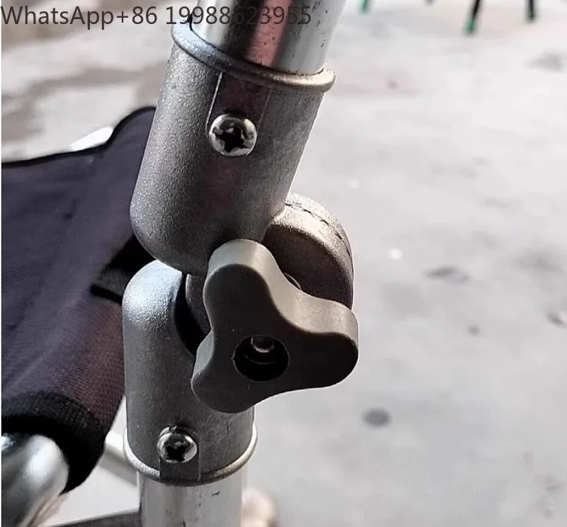 2PCS Chair backrest adjustment gear modification die-casting aluminum connector 25mm tube folding hinge