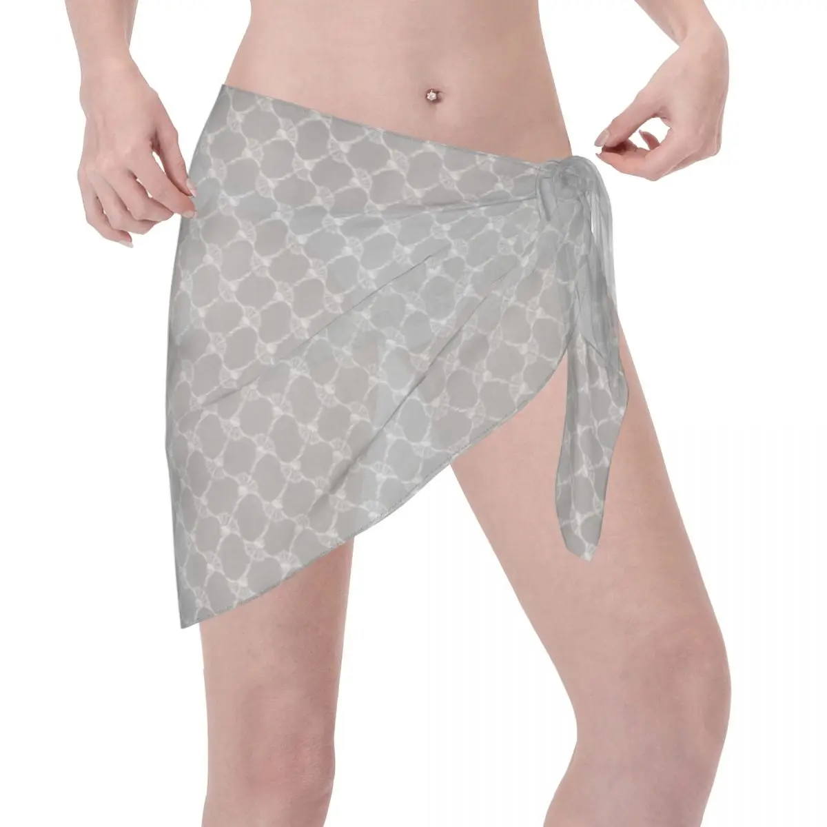 แฟชั่นที่กําหนดเอง J-joops Patten ชุดชายหาดลําลองตกแต่งผู้หญิงสั้น Sarongs Beach Wrap สําหรับชุดว่ายน้ํา